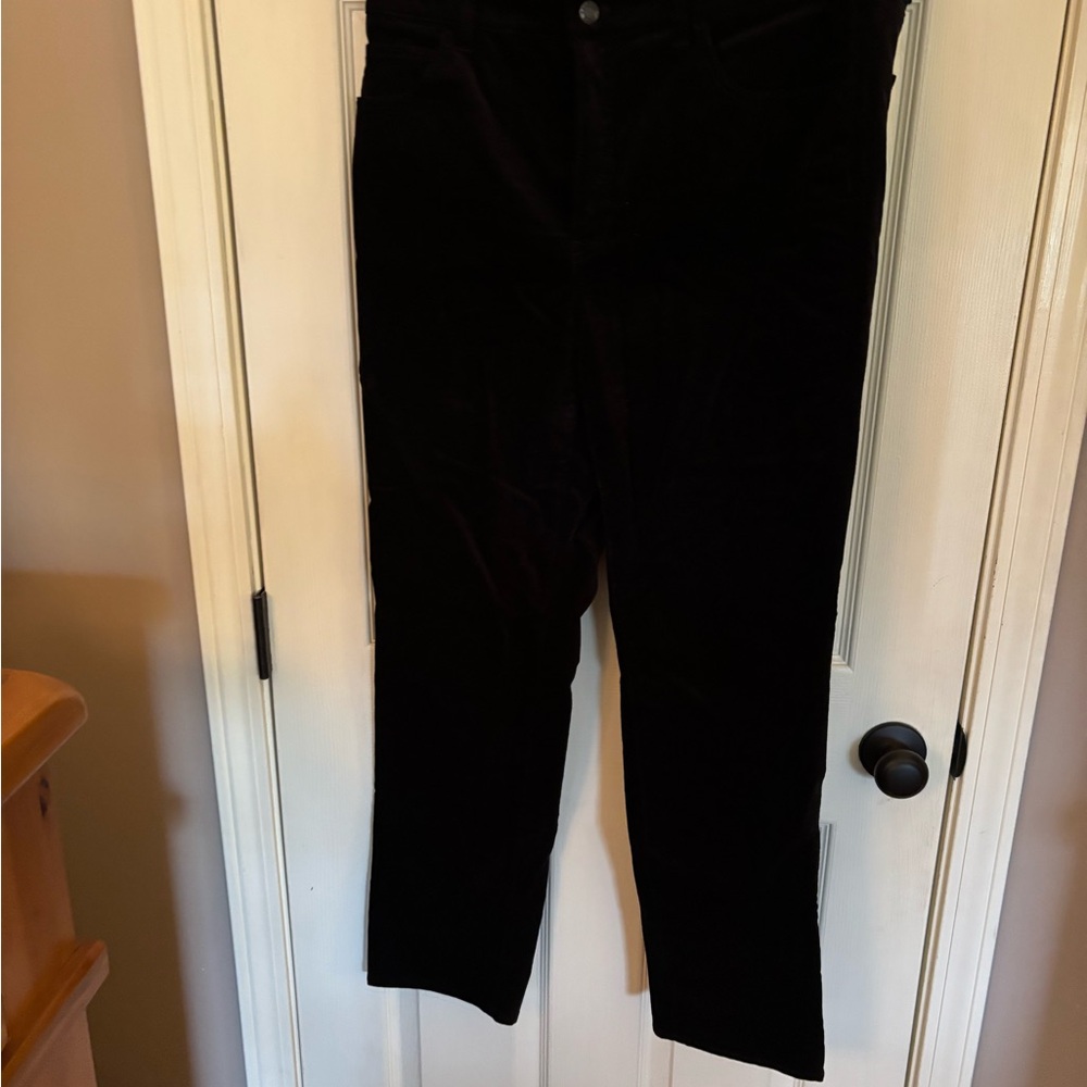 Black velvet Pants